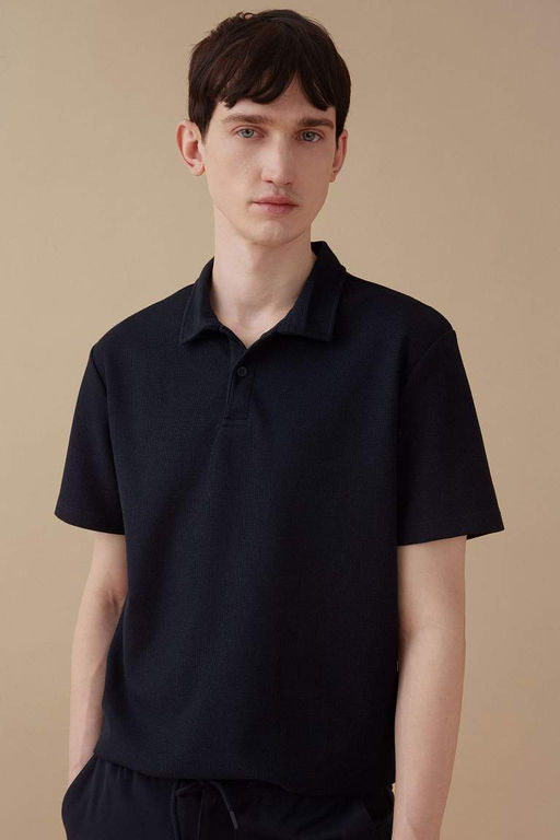 New Regular Fit Basic Duz K?sa Kollu Polo Tisort - Defacto фото 2