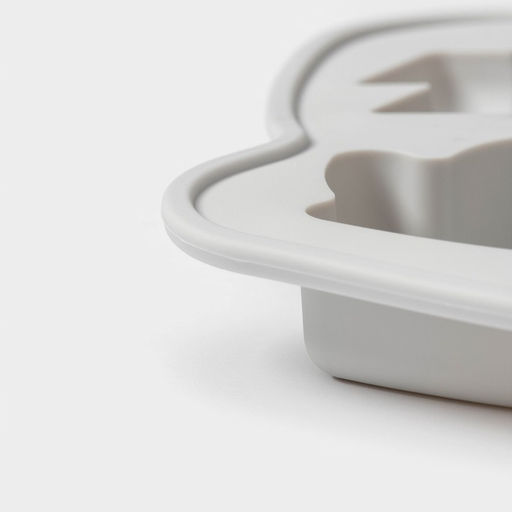 Форма для выпечки новогодняя Доляна Новогодняя варежка, силикон, 6 ячеек, 24?20.5?2.5 см, серая