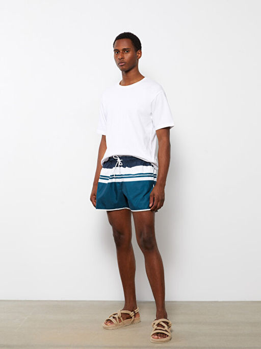 K?sa Boy Renk Bloklu Erkek Deniz ?ortu - Waikiki фото 2