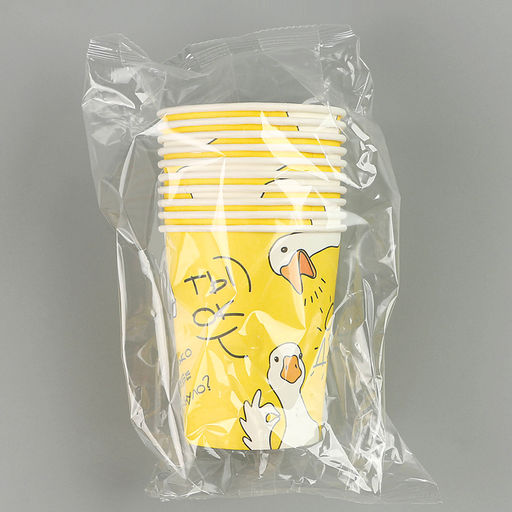 Цена за 10 шт. Стакан бумажный Гусь, 250 мл - Страна карнавалия фото 10