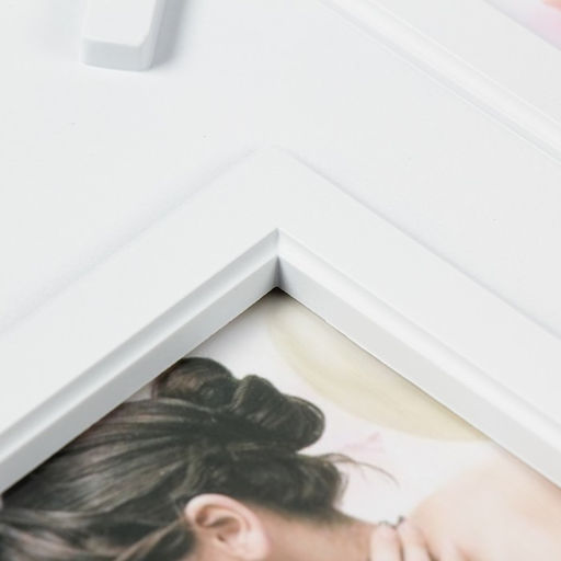 Фоторамка - коллаж на 3 фото 10?15 см Дом - жизнь. смех, любовь, пластик, белая, 33?54.5 см