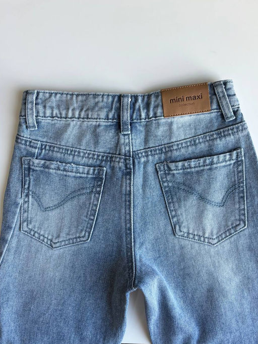Джинсы голубые для девочки 33-1064 голубой - Mini maxi фото 11
