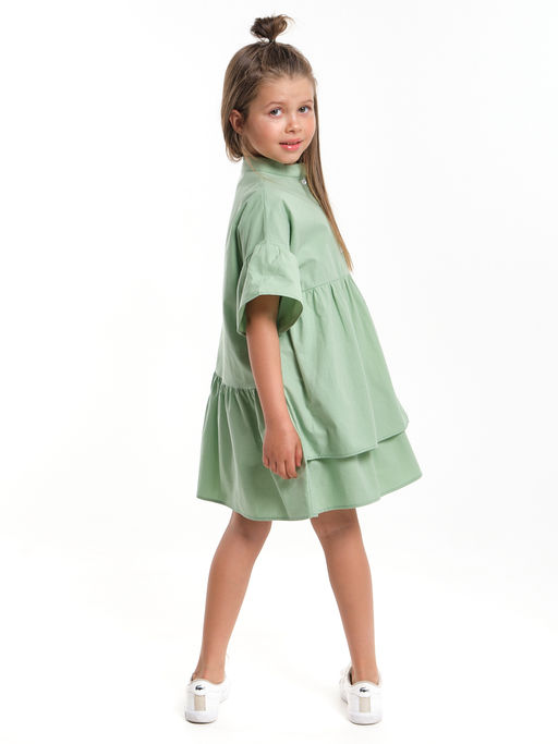 Платье Рубашка летнее хлопковое UD 7935 фисташка - Mini maxi фото 9