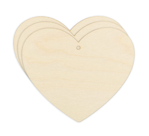 Заготовка для декорирования Mr. Carving БА-24 Набор Сердце фанера 11 х 13 х 0.3 см 3 шт фото 3