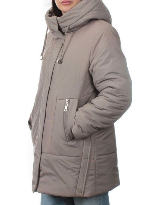 957 DK. BEIGE Куртка зимняя женская (верблюжья шерсть)