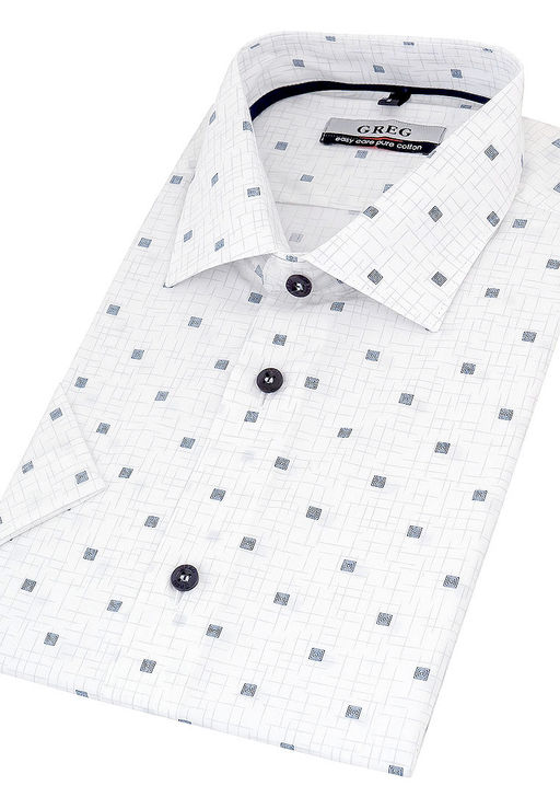 Сорочка мужская короткий рукав GREG 123/101/2177/Z/1p_GB  фото 3