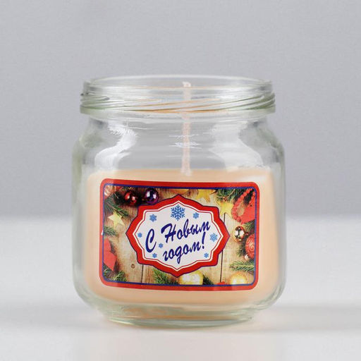 Цена за 2 шт. Ароматическая свеча в банке Французская ваниль, 6.4?6 см