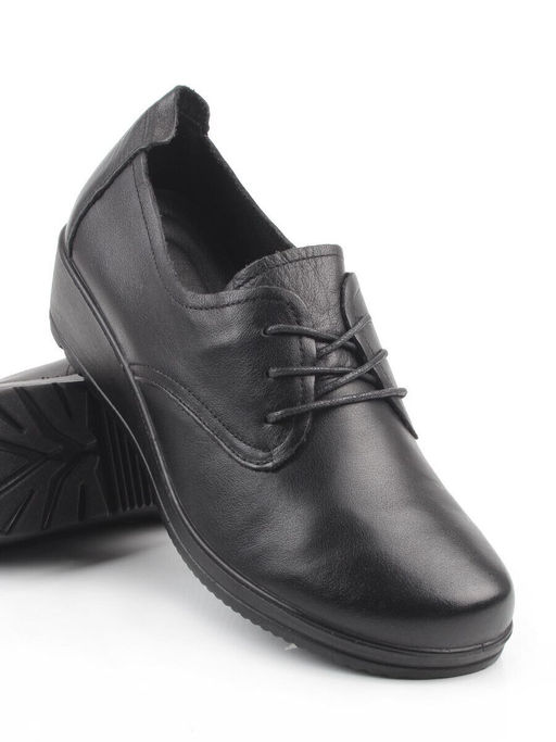 03-DHL100-D1 BLACK Лоферы женские (натуральная кожа)