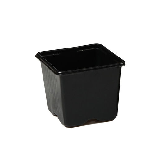 Цена за 100 шт. Горшок для рассады, 320 мл, 8×8×7 см, чёрный, Greengo