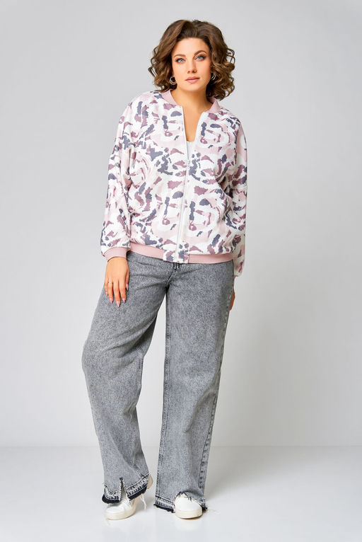 Бомбер Swallow 789 черный+принт леопард  фото 38