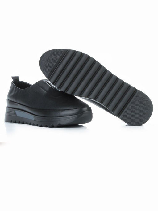 03-5303 BLACK Полуботинки женские (натуральная кожа)