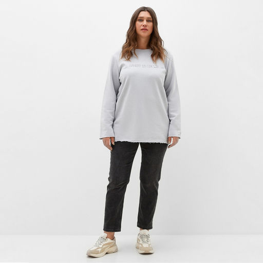 Свитшот женский MIST Cozy style, серый, размер 60
