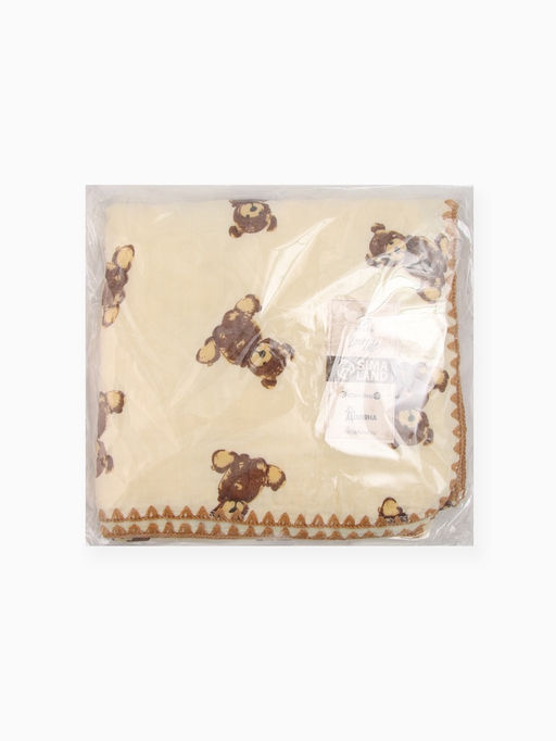 Плед «Этель» Bear, 100×100 см, муслин двухслойный