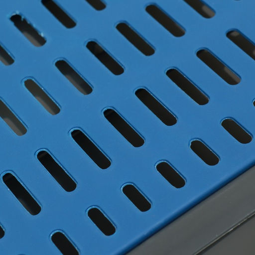 Туалет закрытый, 51×34×37 с, с совком, прозрачный, пластик, синий