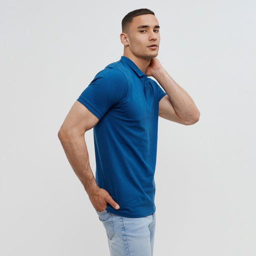 Футболка (поло) мужская MINAKU REGULAR FIT: цвет синий, р-р 50