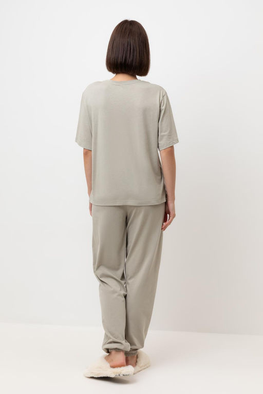 Е 20151/пыльно-оливковый пижама жен