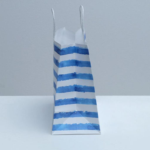 Пакет подарочный крафтовый, упаковка, Якорь, 32?28?15 см