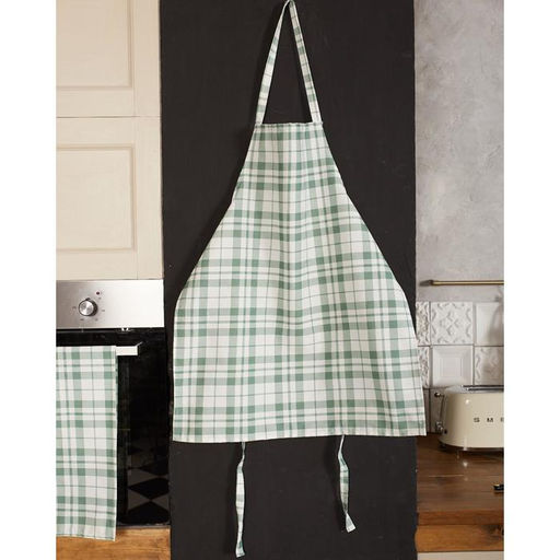 Фартук "Этель" Eucalyptus (клетка) 60х70 см, 100% хлопок, саржа 190 г/м²