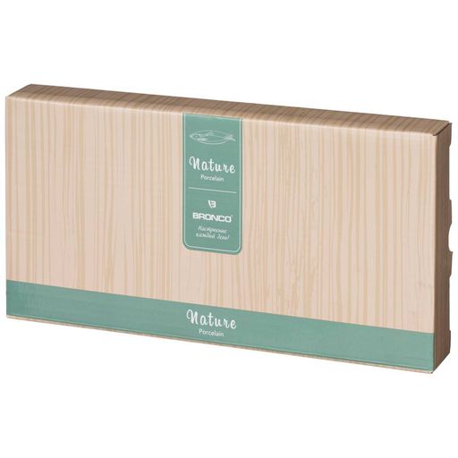 БЛЮДО СЕРВИРОВОЧНОЕ BRONCO NATURE 25*12*3 СМ МЯТНОЕ  фото 2