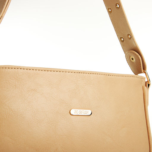 Сумка женская, багет, на молнии, цвет бежевый - Simaland фото 4