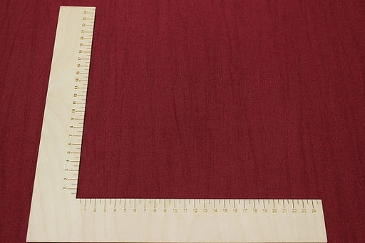 Хлопколен винтаж (жгутовое окрашивание) цв.Бордовый, ш.1.5м, лен-15%, хлопок-85%, 200гр/м.кв - Купава фото 2