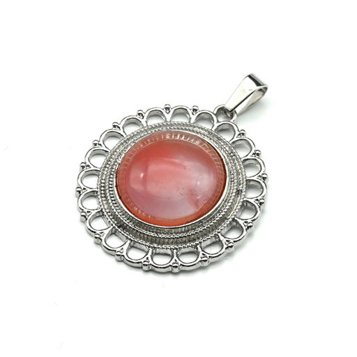 Подвеска из халцедона искусственного круг 35мм