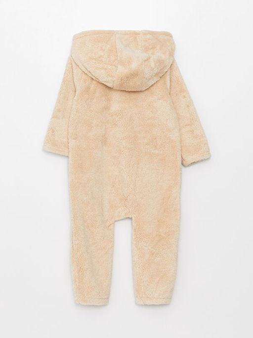 Kap??onlu Uzun Kollu Nak?? Detayl? Erkek Bebek Pel?? Tulum - Waikiki фото 2