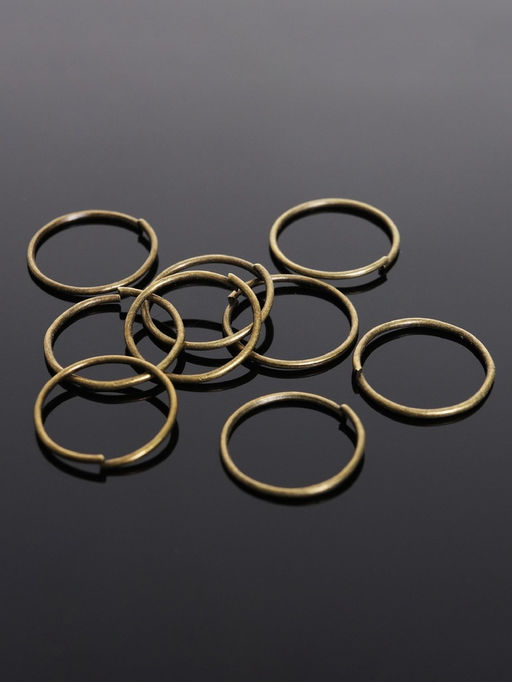 Кольцо соединительное 0.7?12 мм (набор 50 г,  440 шт.) СМ-995, бронзы