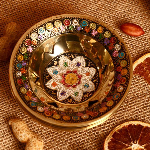 Блюдо «Красота», 10×10×3 см, латунь