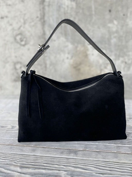 Женская замшевая сумка 8088-8 Черный - Sergio valentini фото 3