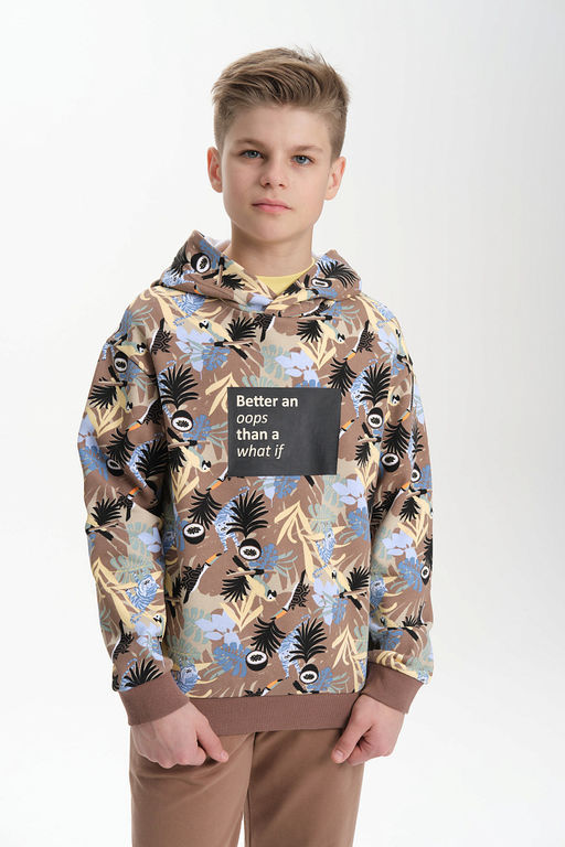 PELICAN, толстовка для мальчиков, Шоколадный