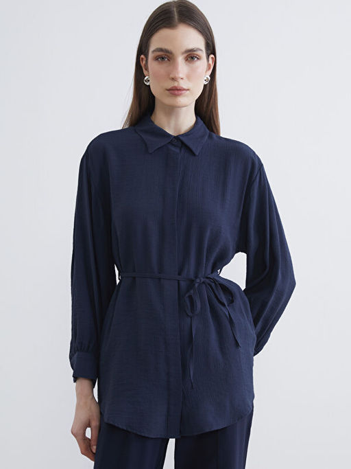 Dokulu Kad?n G?mlek Tunik