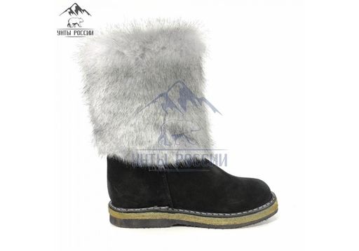 Подростковые, голубая норка, войлочная подошва,