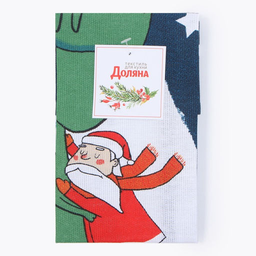 Полотенце Доляна Крепких объятий 28х46 см, 100% хл, рогожка 164 г/м2  фото 5