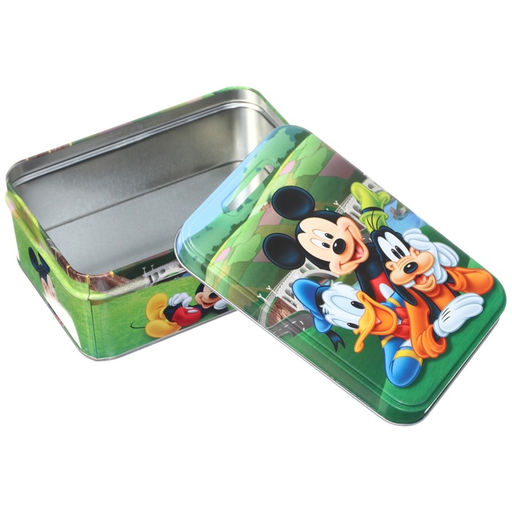 Копилка 14×10×5.8 см, металл, Микки Маус