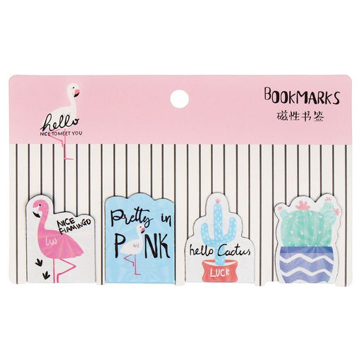 Набор закладок магнитных для книг 4 штуки Ассорти МИКС CALLIGRATA  фото 2