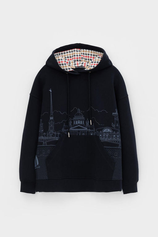 Джемпер Very Neat ЕВТ 3193 из трикотажа интерлок индиго  фото 5