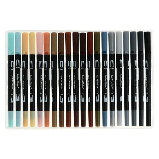 Набор профессиональных маркеров, 100 штук/100 цветов, двусторонние - Simaland фото 4