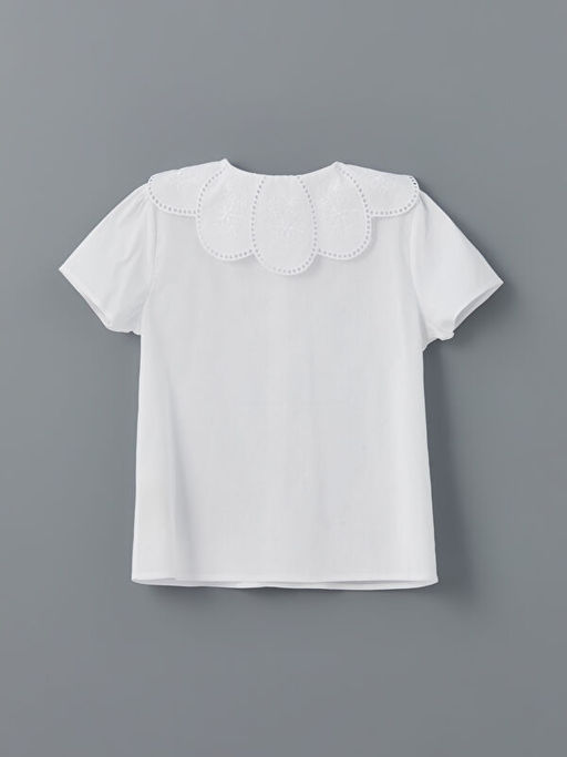 Bebe Yaka ?i?ekli K?z ?ocuk G?mlek