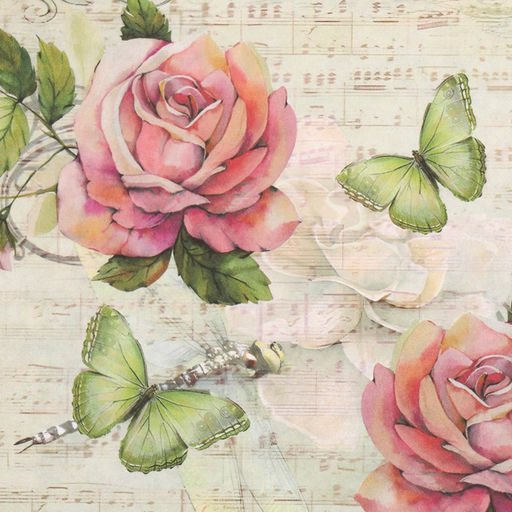 Набор декупажных карт 5 шт «Винтажная история», 45 г/м2, формат А4