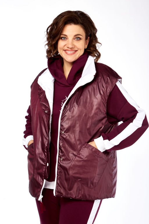 Костюм Diamant 1917 бордо белый  фото 4