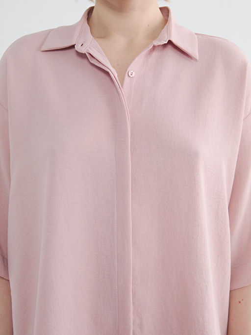 Oversize Krep Kad?n G?mlek