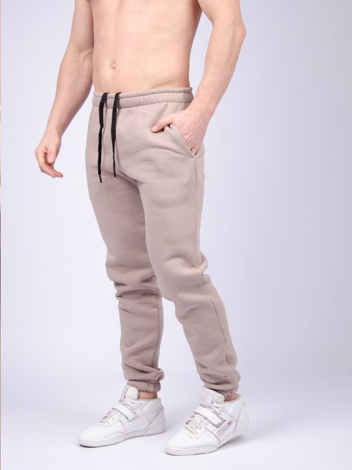 Брюки "БМ-1" бежевый, футер начес