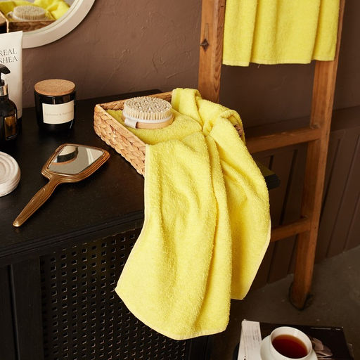 Полотенце махровое Экономь и Я 50*90 см, цв. желтый, 100% хлопок, 320 гр/м2  фото 13