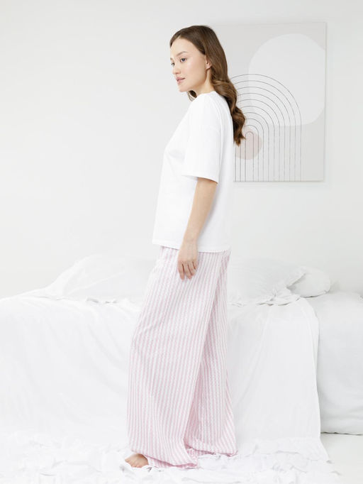 МП 20252/белый Н249 пижама жен