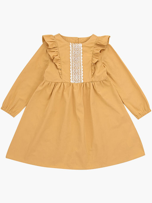 Платье для девочки нарядное праздничное в садик UD 7352 бежевый - Mini maxi фото 5