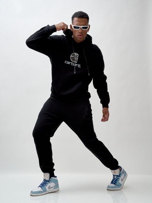 на флисе Спортивный костюм демисезонный черного цвета - Mtforce фото 17