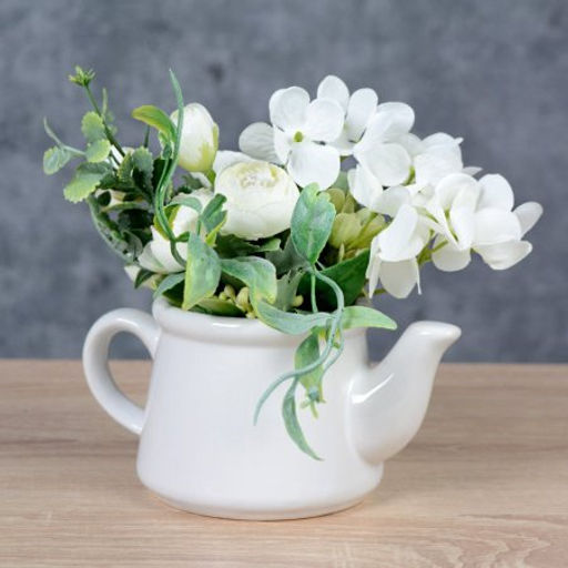 Цветочная композиция Букет гортензий 13х8,5х14 см / NW713/FLM-102 / (Желтый) - Галеонтрейд фото 3