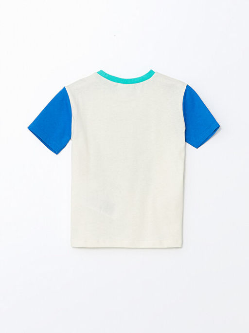 Bisiklet Yaka K?sa Kollu Bask?l? Erkek Bebek Ti??rt - Waikiki фото 3