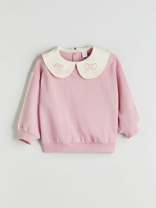 Bebe Yaka K?z ?ocuk Sweatshirt